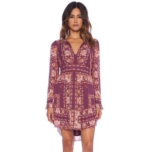 free people heartland embroidered bodice cotton mini dress Free People Heartland Embroidered Bodice Cotton Minidress in Blue Heron Combo at Nordstrom, Size X-Large